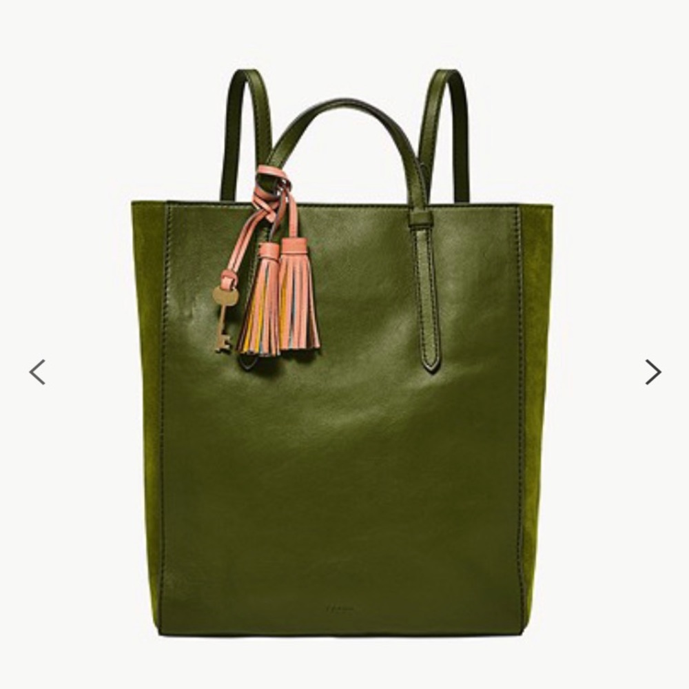 Fossil Camila Backpack Green Olive
